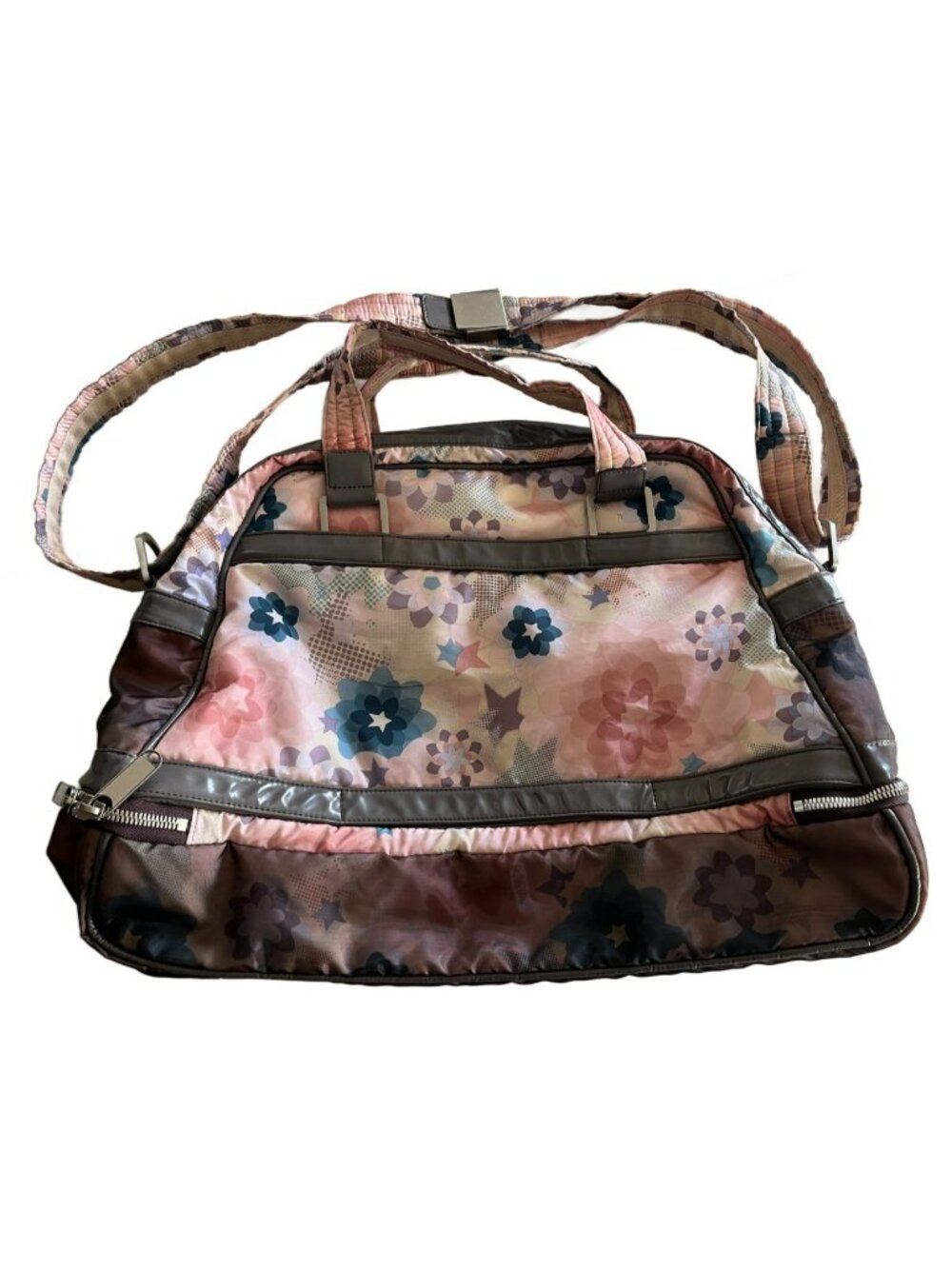 LeSportsac x Stella McCartney Weekender Duffel Bag Large Floral Star Print